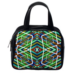 Colorful Geometric Abstract Pattern Classic Handbag (one Side)