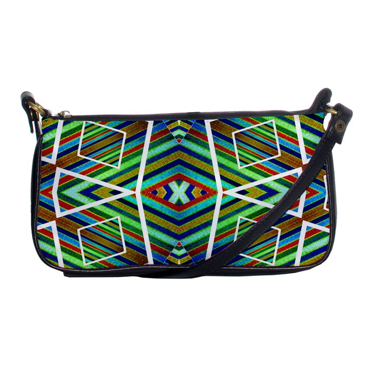 Colorful Geometric Abstract Pattern Evening Bag