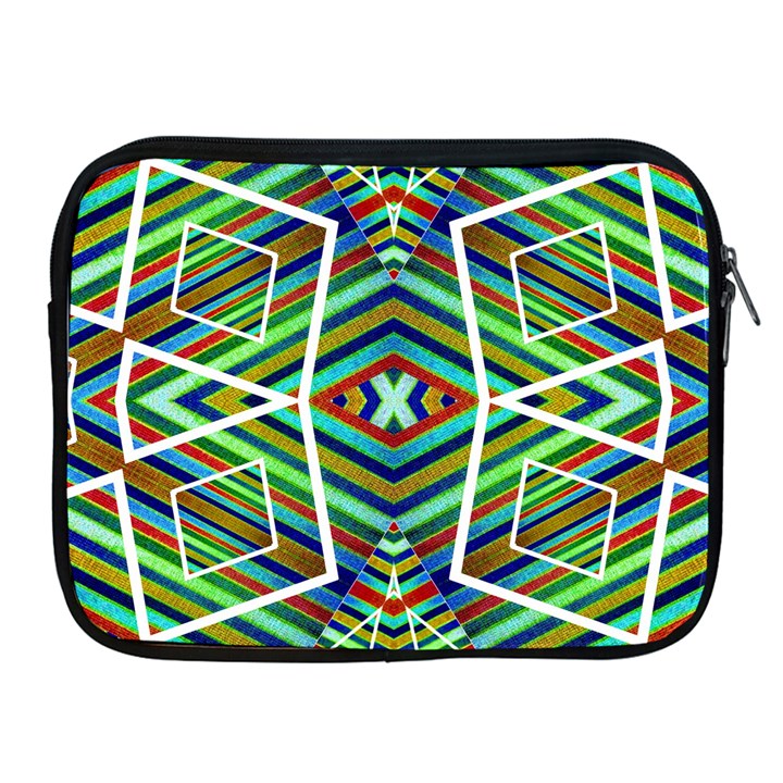 Colorful Geometric Abstract Pattern Apple iPad Zippered Sleeve