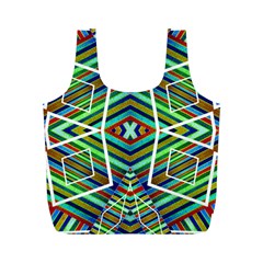 Colorful Geometric Abstract Pattern Reusable Bag (m)