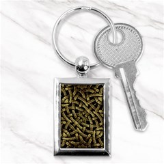 Ancient Arabesque Stone Ornament Key Chain (rectangle) by dflcprints