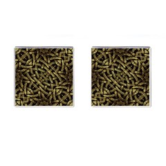 Ancient Arabesque Stone Ornament Cufflinks (square)