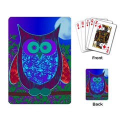 Moon Owl Playing Cards Single Design