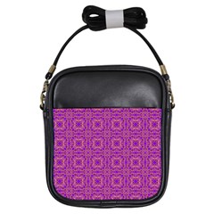 Purple Moroccan Pattern Girl s Sling Bag