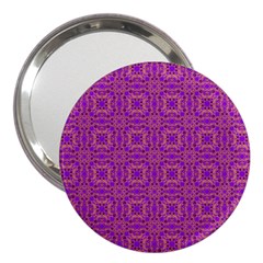 Purple Moroccan Pattern 3  Handbag Mirror