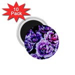 Purple Wildflowers Of Hope 1.75  Button Magnet (10 pack) Front