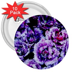 Purple Wildflowers Of Hope 3  Button (10 pack)