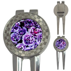 Purple Wildflowers Of Hope Golf Pitchfork & Ball Marker