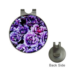 Purple Wildflowers Of Hope Hat Clip with Golf Ball Marker