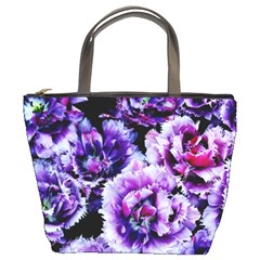 Purple Wildflowers Of Hope Bucket Handbag