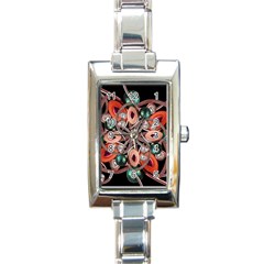 Luxury Ornate Artwork Rectangular Italian Charm Watch