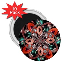 Luxury Ornate Artwork 2 25  Button Magnet (10 Pack) by dflcprints