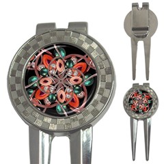 Luxury Ornate Artwork Golf Pitchfork & Ball Marker by dflcprints