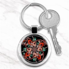 Luxury Ornate Artwork Key Chain (round)