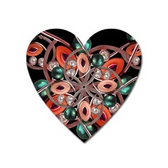 Luxury Ornate Artwork Magnet (heart)