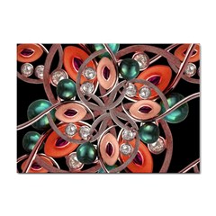 Luxury Ornate Artwork A4 Sticker 10 Pack by dflcprints