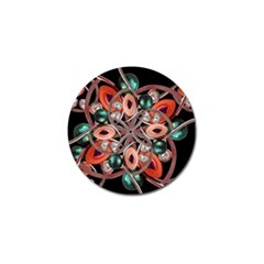 Luxury Ornate Artwork Golf Ball Marker by dflcprints