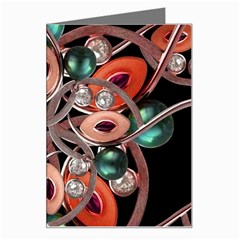 Luxury Ornate Artwork Greeting Card by dflcprints