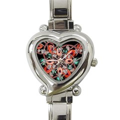 Luxury Ornate Artwork Heart Italian Charm Watch  by dflcprints