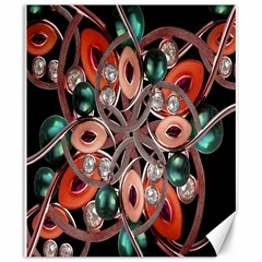 Luxury Ornate Artwork Canvas 20  X 24  (unframed) by dflcprints