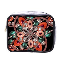 Luxury Ornate Artwork Mini Travel Toiletry Bag (one Side)