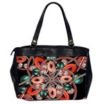 Luxury Ornate Artwork Oversize Office Handbag (Two Sides) Back