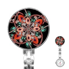 Luxury Ornate Artwork Stainless Steel Nurses Watch by dflcprints