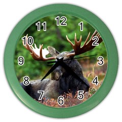 Majestic Moose Wall Clock (color) by StuffOrSomething