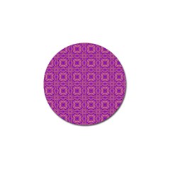 Purple Moroccan Pattern Golf Ball Marker 10 Pack