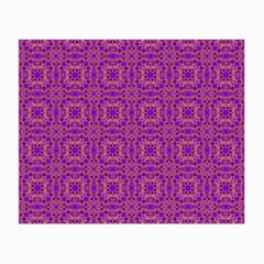 Purple Moroccan Pattern Glasses Cloth (small, Two Sided)