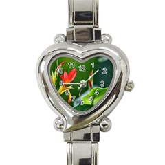 Lily 1 Heart Italian Charm Watch  by Cardsforallseasons