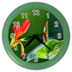 Lily 1 Wall Clock (color)