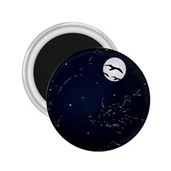 Night Birds And Full Moon 2 25  Button Magnet by dflcprints