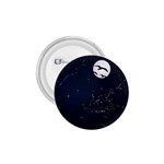 Night Birds and Full Moon 1.75  Button Front