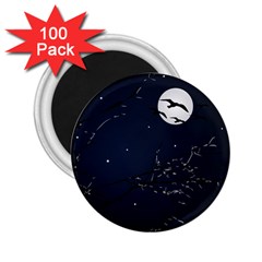 Night Birds And Full Moon 2 25  Button Magnet (100 Pack) by dflcprints