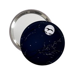 Night Birds And Full Moon Handbag Mirror (2 25 )