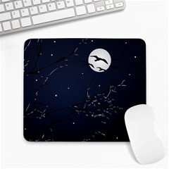 Night Birds And Full Moon Large Mouse Pad (rectangle) by dflcprints