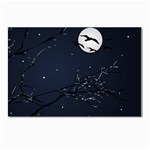 Night Birds and Full Moon Postcards 5  x 7  (10 Pack) Front