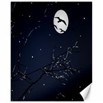 Night Birds and Full Moon Canvas 16  x 20  (Unframed) 15.75 x19.29  Canvas - 1