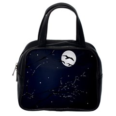 Night Birds And Full Moon Classic Handbag (one Side) by dflcprints