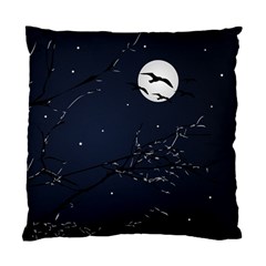 Night Birds And Full Moon Cushion Case (single Sided)  by dflcprints