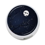 Night Birds and Full Moon 4-Port USB Hub (Two Sides) Back