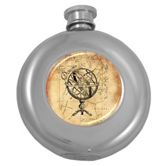 Discover The World Hip Flask (round) by StuffOrSomething