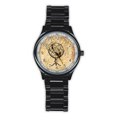 Discover The World Sport Metal Watch (black) by StuffOrSomething