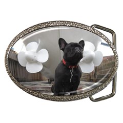 French Bulldog Belt Buckle (oval) by StuffOrSomething