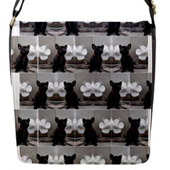 French Bulldog Flap Closure Messenger Bag (Small)