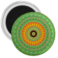 Mandala 3  Button Magnet by Siebenhuehner