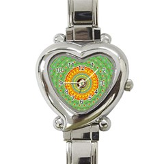 Mandala Heart Italian Charm Watch 