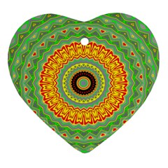 Mandala Heart Ornament (two Sides) by Siebenhuehner