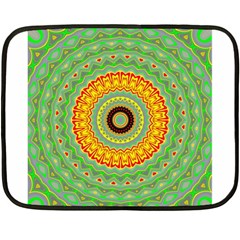 Mandala Mini Fleece Blanket (two Sided) by Siebenhuehner